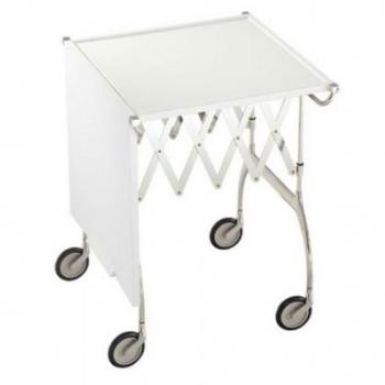 Kartell Panneau Alimentaire BATTISTA – Blanc et Acier Chromé