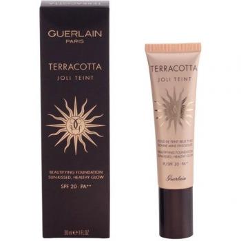 Guerlain Terracotta Joli Teint Foncé Sonnenschutz Foundation – 1 Pack (30 ml)