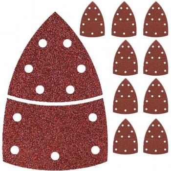 40PCS 11-Hole Sanding Sheets 105mm x 152mm Hook and Loop