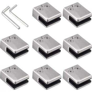 Abrazaderas de acero inoxidable 304 para vidrio 9-10mm