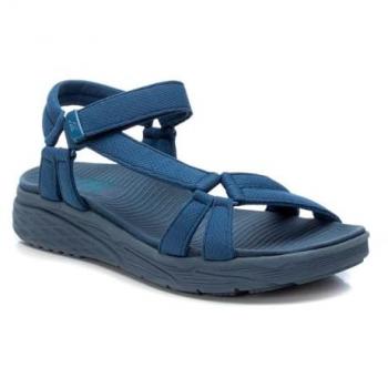 XTI Sandalias de Mujer 141203 Jeans, Plataformas de 3-5 cm