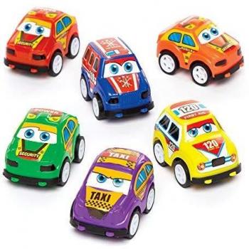 Kleine Rückziehspielzeug-Rennwagen (6er Set)