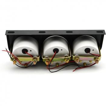 52mm Black Triple Gauge Set for Trucks
