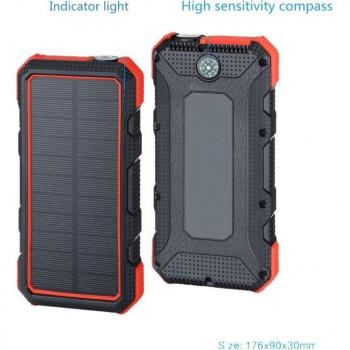 Xiaomi-Compatible 24000mAh Solar Power Bank with QC3.0