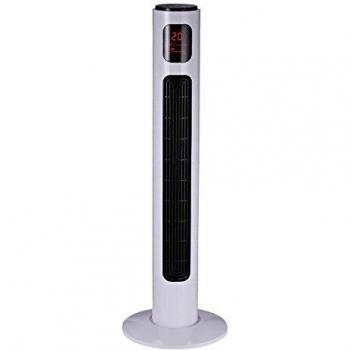 HOMCOM Ventilateur colonne tour programmable silencieux 45 W avec télécommande