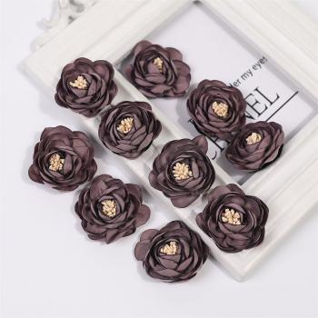 5PCS Artificial Fabric Rose Flower Hairpin Brooch