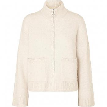 Cardigan femminile SLFSIA crema – L