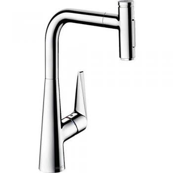 Mitigeur de cuisine hansgrohe Talis Select M51 300, douchette extractible 2 jets, sBox, chromé