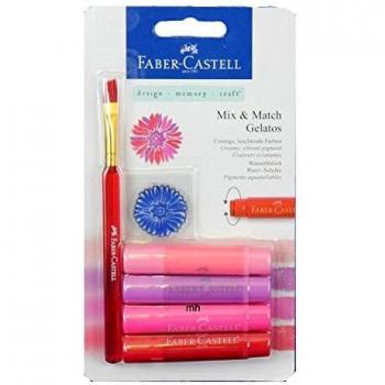 Aquarellgelato Kreidepaket 4er – Rot, mit Pinsel & Stempel