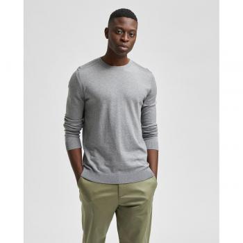 Selected Homme Pullover Berg 16074682 Grau Regular Fit M male