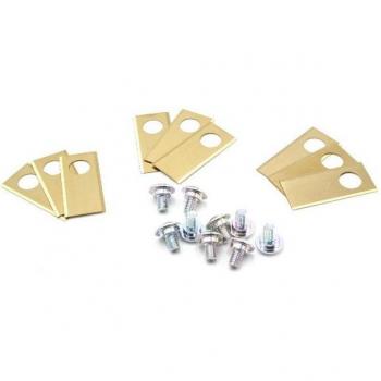 Tagliaerba VHBW 9x Rimessa Oro/Argento, acciaio rivestito titanio per Worx Landroid