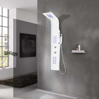 Panneau de Douche en Aluminium Prolenta 20x44x130 cm