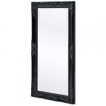 Meissa Large Baroque Wall Mirror 100x50 cm Black