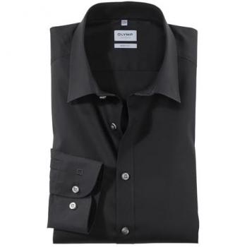 Veste Body Fit Olymp Level Five – Noir, manches extralongues, 40