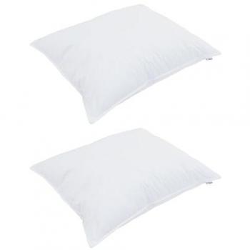 Couette 3 Pcs Microfibre Blanc pour Toutes Saisons