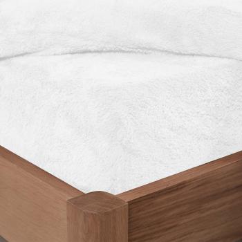 White Teddy Fleece Fitted Sheet for Single Bed Sizes