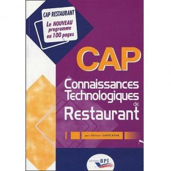 CAP Connaissances Technologiques de Restaurant