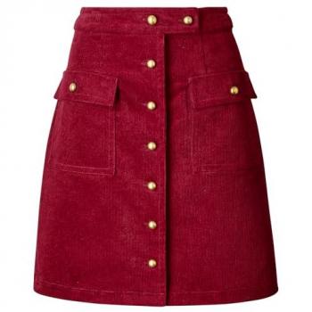 Jupe Rouge Joe Browns à Boutons Frontaux Taille 14