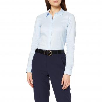 Camisa Tommy Hilfiger para Mujer, Heritage Slim Fit, Azul