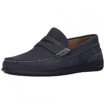 Ecco Mocasines Classic Moc 2.0, Azul, Hombre