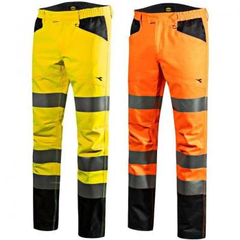 Pantaloni Diadora Cargo Visibilità Alto M Arancione