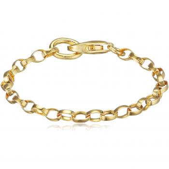 Cadena clásica de plata dorada de 18k para alargar