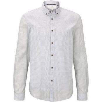 TOM TAILOR Denim Herren Hemd, leichtes Baumwollmaterial, gestreift