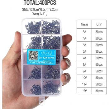 DONQL Anzuelos para Pesca con Mosca 200‑600pcs
