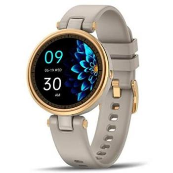 QR01 Café – Montre Femme Ronde – Étanche – Suivi Cardio & Sommeil