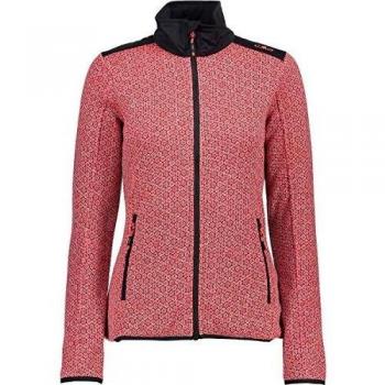 Rot‑Fluo Graffiti Damen Strick‑Fleecejacke 42 – CMP