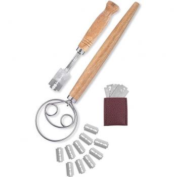 Professional Bread Scoring Tool and Danish Whisk Set