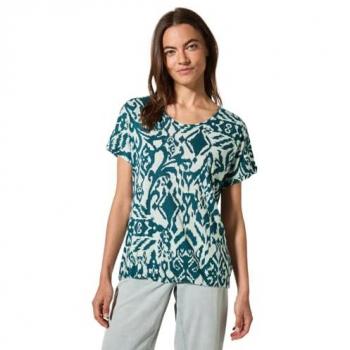T-shirt Femme Cecil Détails Boutons Vert M