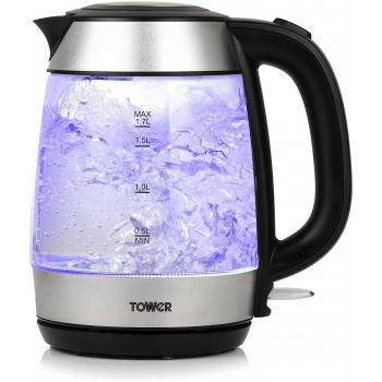 Tower T10040 Rapid Boil Glass Kettle