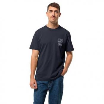 Camisa de Algodón Jack Wolfskin Azul Noche 2XL