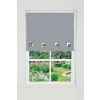 Square Eyelet Edge Roller Blind 165cm Drop