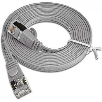 Cable de conexión plana Wirewin SLIM CAT6 (blindado, gris, 1,0 m)