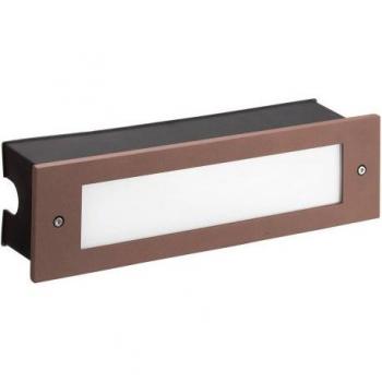 Leds C4 Lighting Micenas Outdoor LED Recessed Wall Light Brown 29.8cm 1140lm 3000K IP65