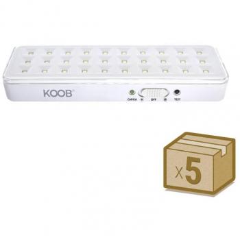 Kit 5 Unidades Emrelux F515 Luz de Emergência