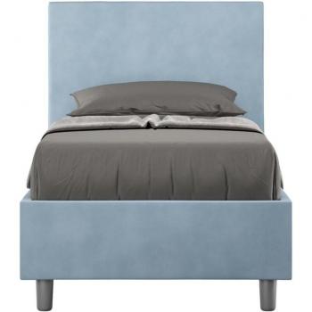 Letto Imbottito in Microfibra Azzurro 90x190 – Ityhome Adele