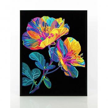 Diamond Dotz Neon Blumen Malerei