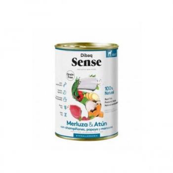 Dibaq Comida Húmeda Sense Dog Grain Free Merluza & Atún Nuevo 380 Gr