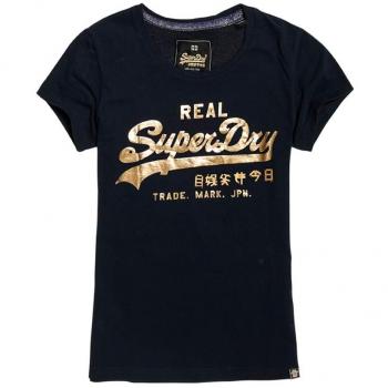 Camiseta de Tirantes Superdry Vintage Logo Metalwork Entry T, Mujer, Azul