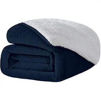 Coperta Matrimoniale Wavve 150x200 Blu Navy Plaid