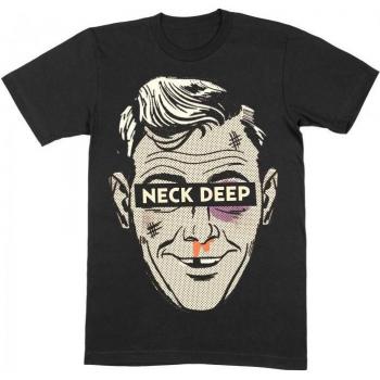 Ned Cotton T-Shirt – Neck Deep Unisex, Size L, Black