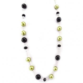 Sautoir 'Scarlett' en Verde y Negro