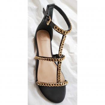Modello Raiven Sandalo donna nero allacciato DS19GU39