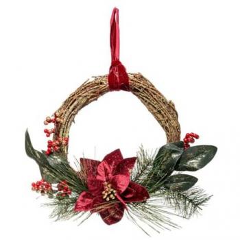 Glanzvolle Weihnachtskranz