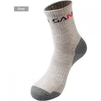 San – chaussettes de randonnée pour hommes, 1 paire, en coton, respirantes, S010