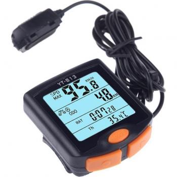 Odómetro YT-813, velocímetro para bicicleta, pantalla de 4 líneas, resistente al agua