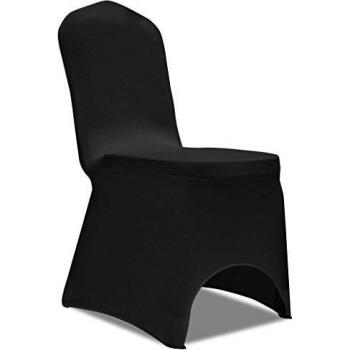 50 Black Stretchable Chair Covers by vidaXL